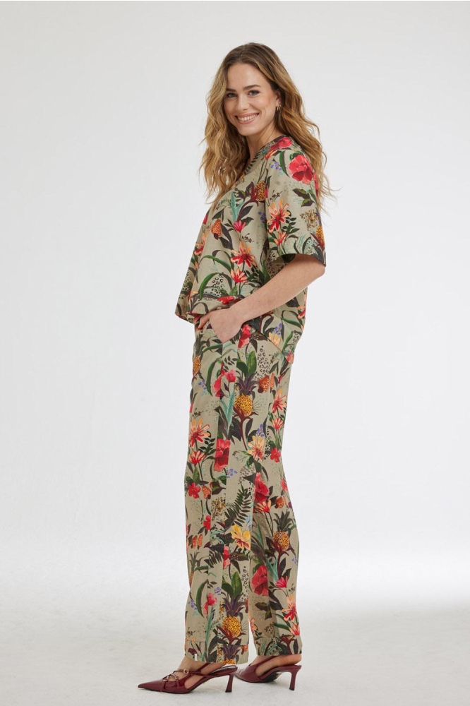 BLOUSE TESS DS252061001 8642 SAND MAGNIFICENT PRINT